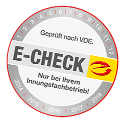 Plakette E-Check